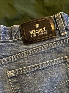 Vintage Versace Jeans Couture Medium Dark Blue Denim Jeans